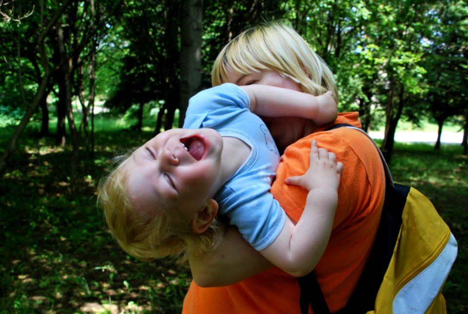 Fun, Grass, Child, Emotion