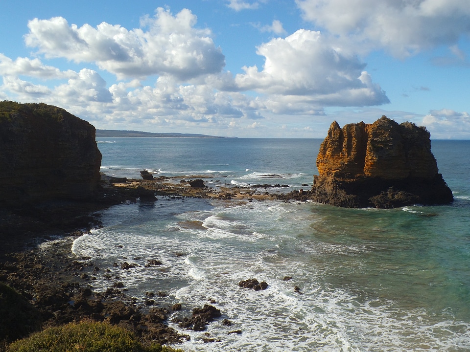 Victorian coast ocean beach