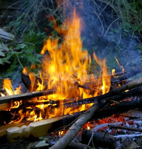 Campfire, Fire, Bonfire, Flame