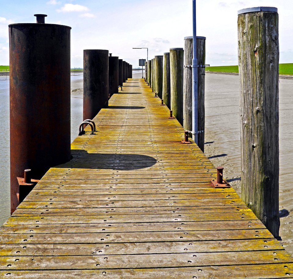 Yellow, Walkway, Wood, Boardwalk