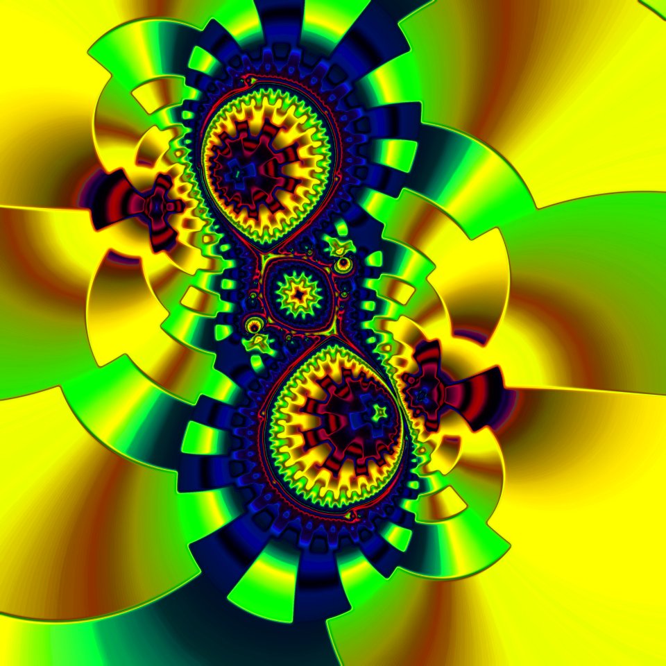 Yellow, Sunflower, Fractal Art, Flower