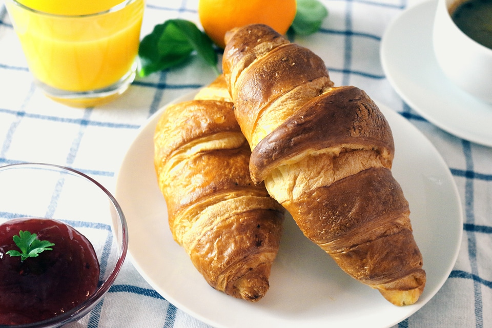 Puff pastry flaky pastry baked
