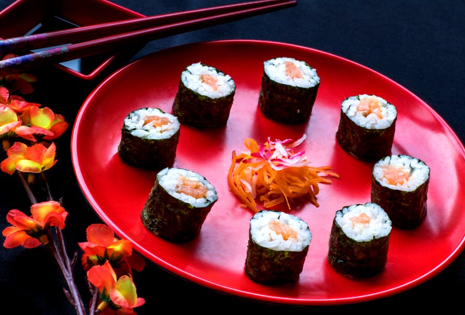 Cuisine, Gimbap, Sushi, Food