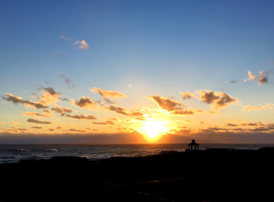 Sky, Horizon, Sunrise, Afterglow photo