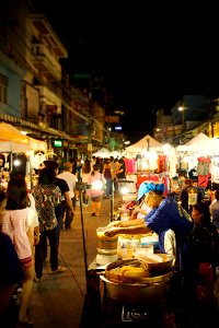 Market, Night, Public Space, City