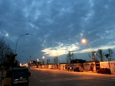 Sky, Cloud, Street Light, Dawn