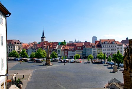 City, Town, Town Square, Sky