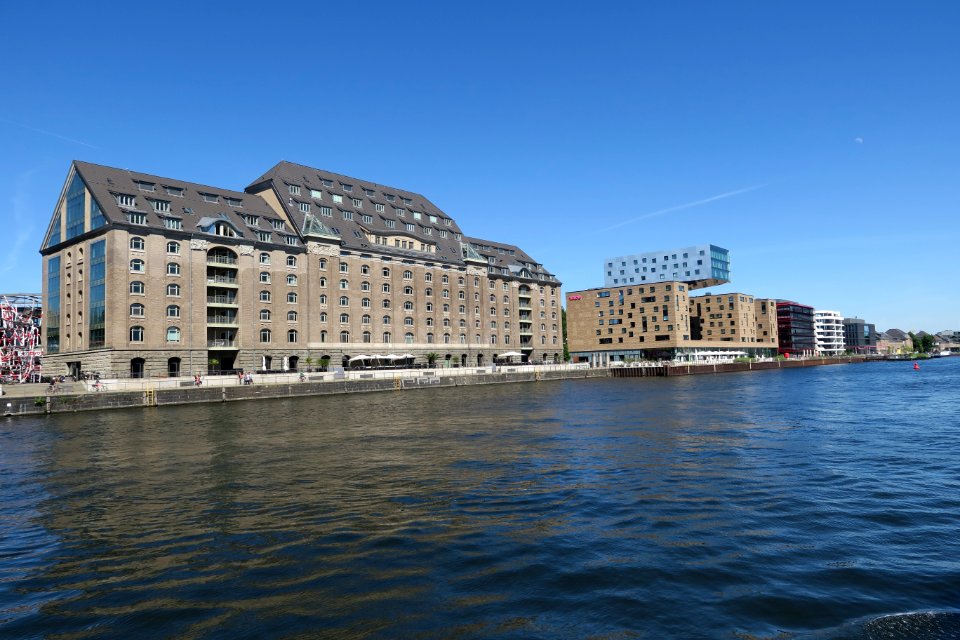 Waterway, Water, Sky, City