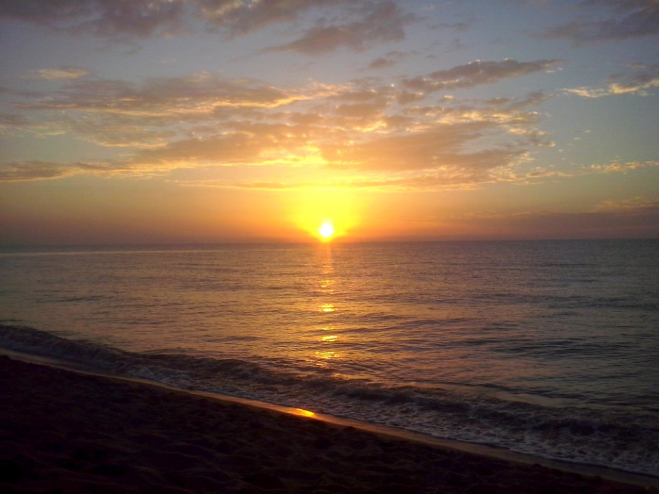 Horizon, Sea, Sky, Sunset