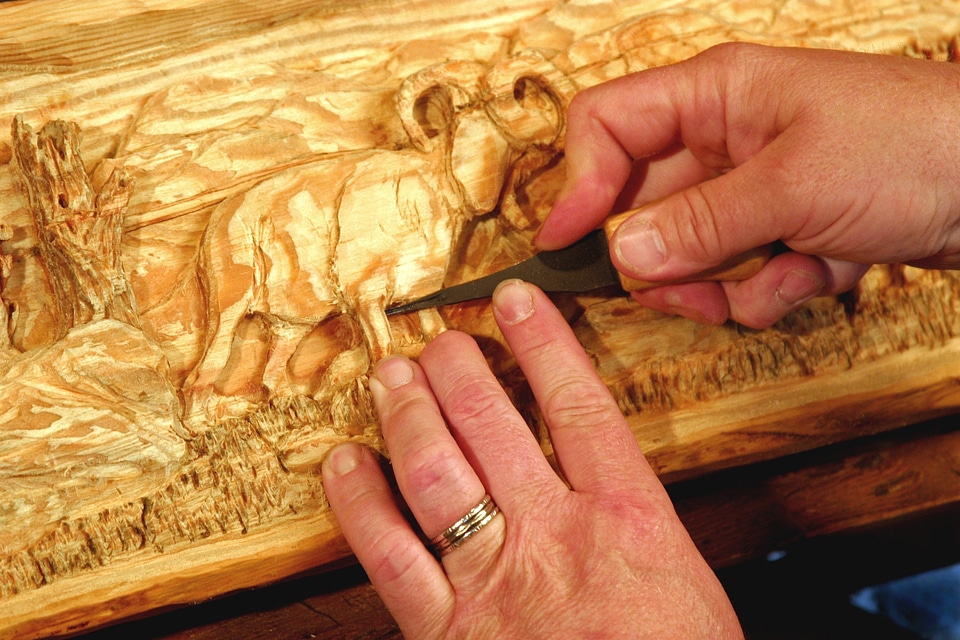 Hands handicraft pattern