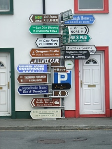 Sign information direction