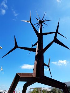 Windmill, Wind Turbine, Sky, Wind Farm photo