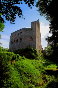 Ruins, Sky, Castle, Fortification