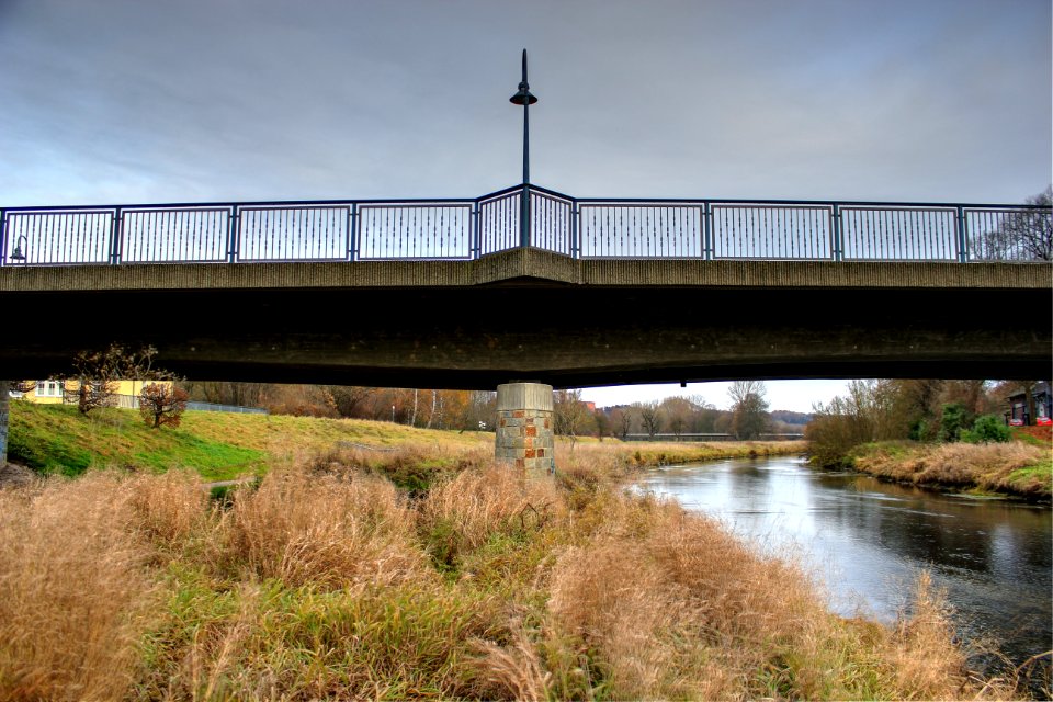 Bridge, Waterway, River, Reflection