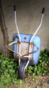 Wheelbarrow, Grass, Cart