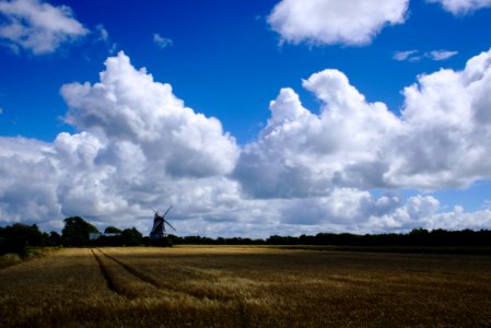 Sky, Cloud, Grassland, Field photo