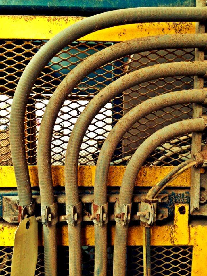Yellow, Metal, Wire, Material