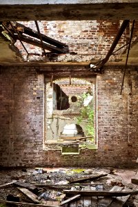 Ruins, Wood, House, Window