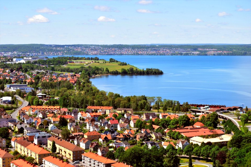 City, Suburb, Residential Area, Sky