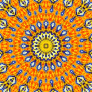 Flower, Pattern, Textile, Symmetry