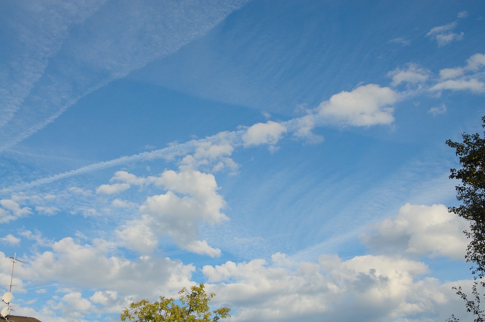 Blue sky clouds