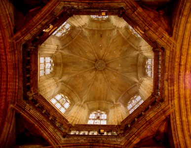 Ceiling, Dome, Symmetry, Wood