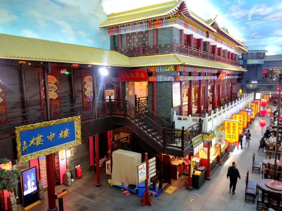 Landmark, Marketplace, City, Chinese Architecture
