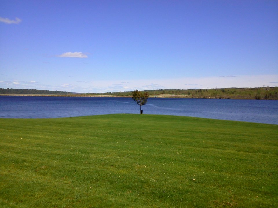 Sky, Water, Grass, Reservoir