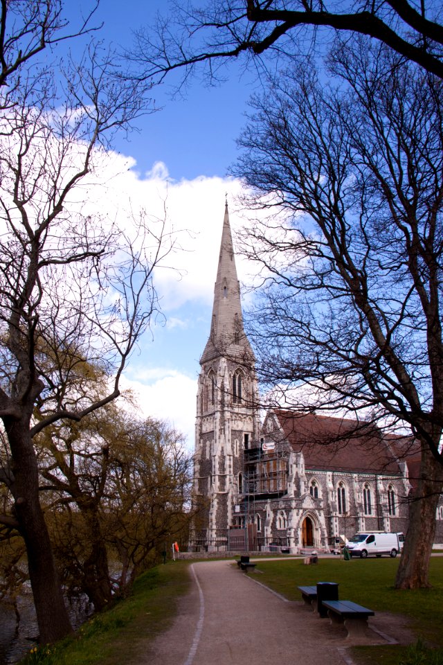 Spire, Sky, Landmark, Tree photo