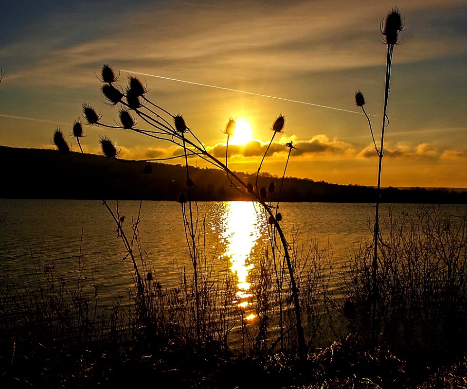 Water, Sky, Sun, Sunset