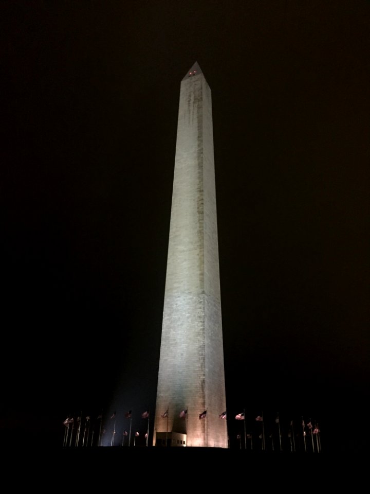 Monument, Tower, National Historic Landmark, Night