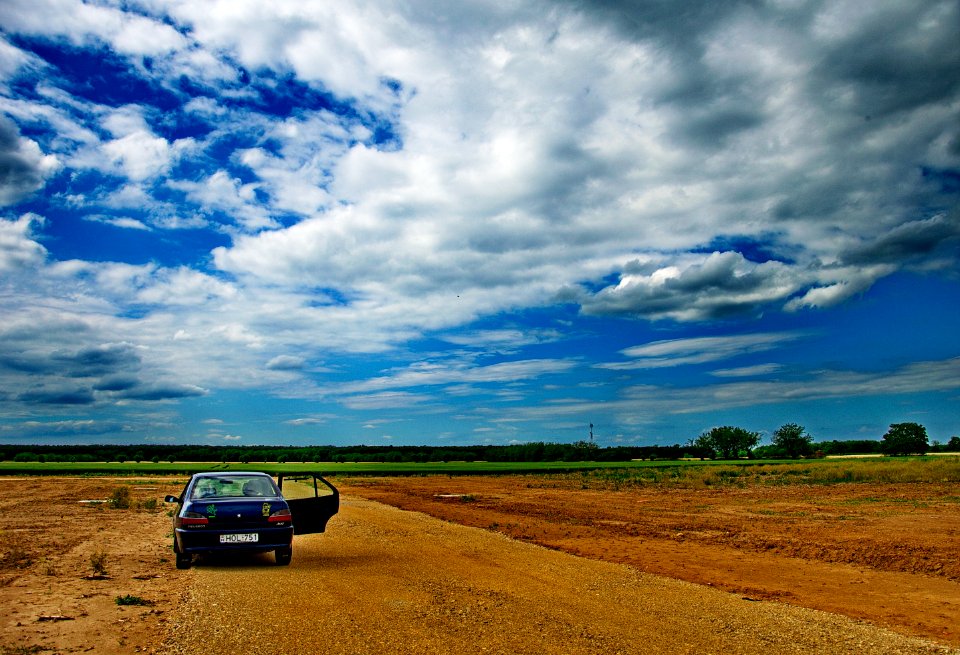 Road, Sky, Grassland, Field