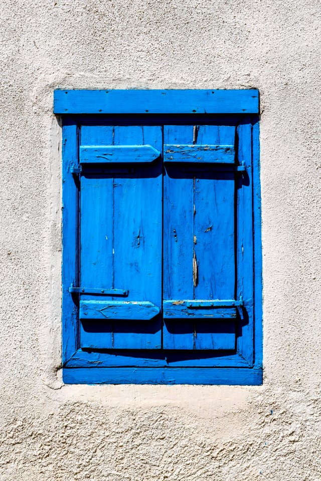 Blue, Wall, Window, Door