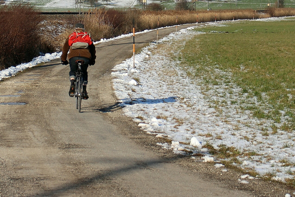 Cycle path bicycle path driving