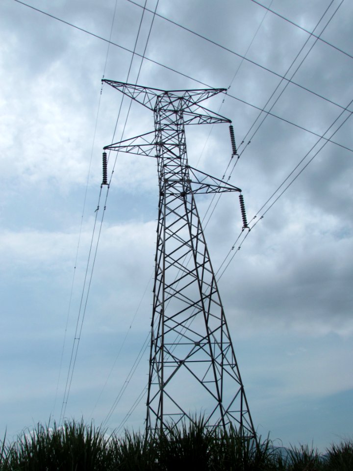 Transmission Tower, Overhead Power Line, Electricity, Sky
