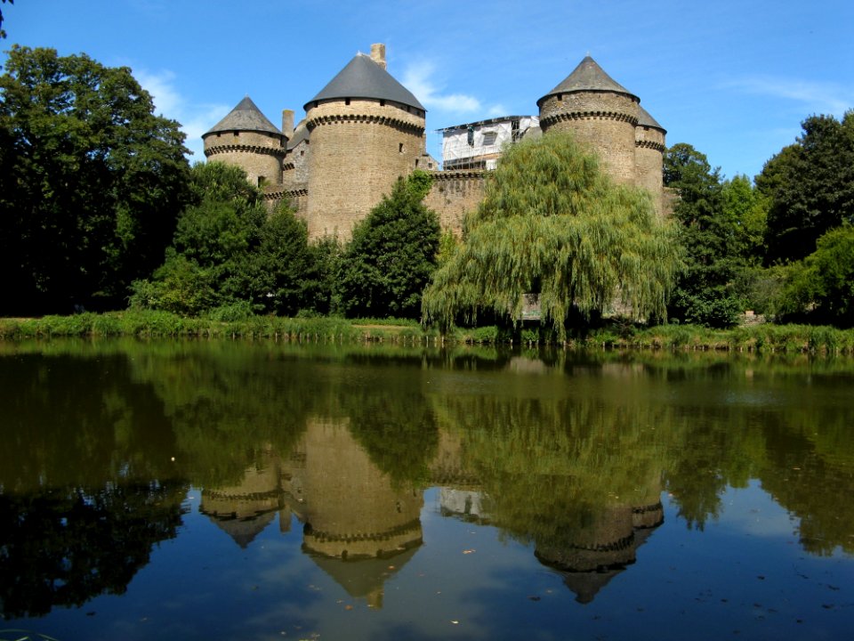 Reflection, Waterway, Water Castle, Chteau
