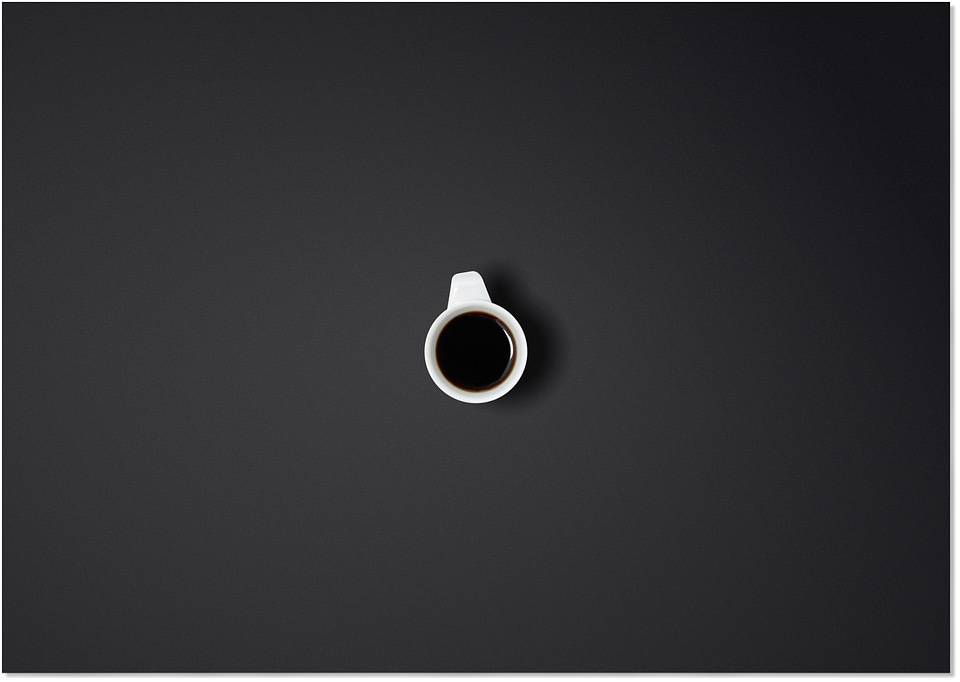 The background teacup the drink