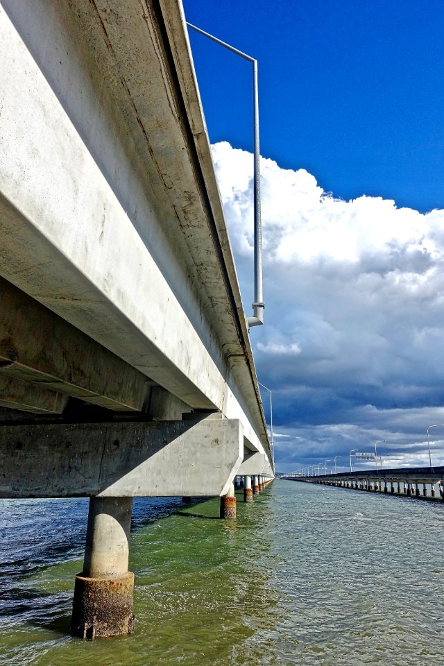 Bridge, Waterway, Sky, Water