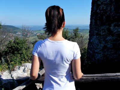 Blue, Shoulder, Girl, Neck
