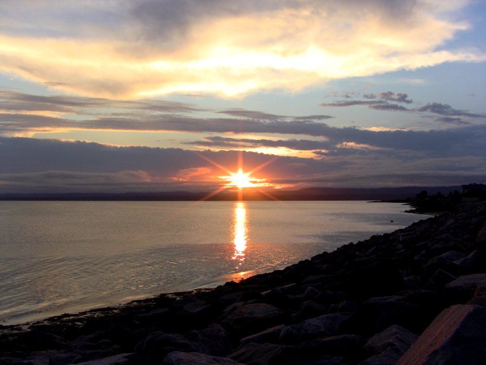 Sky, Sea, Sunset, Horizon