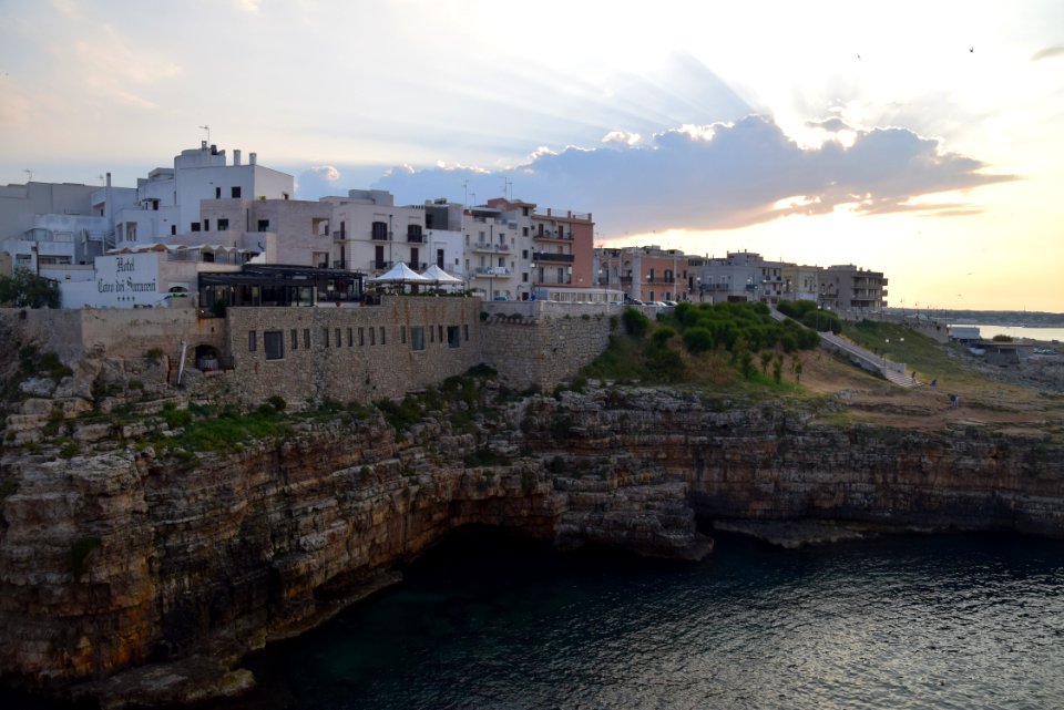 Sea, Sky, Coast, Town