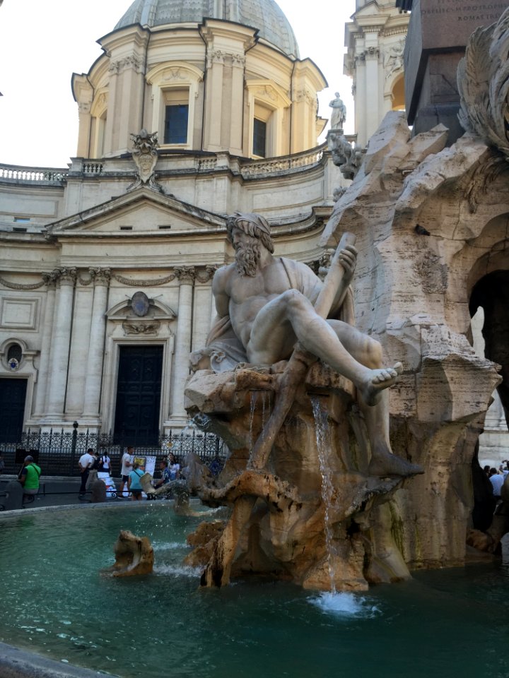 Fountain, Water, Statue, Sculpture