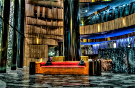Architecture, Lobby, Interior Design, Tree