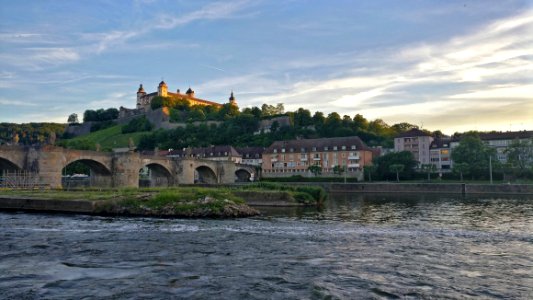 River, Waterway, Sky, Town photo