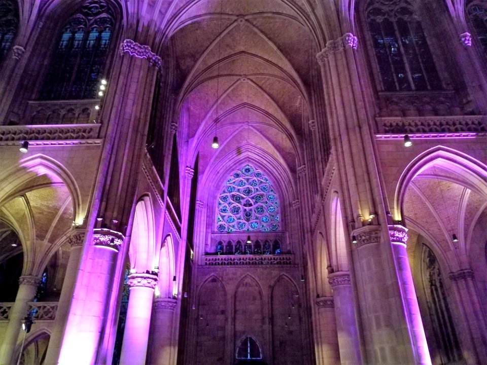Purple, Cathedral, Landmark, Gothic Architecture