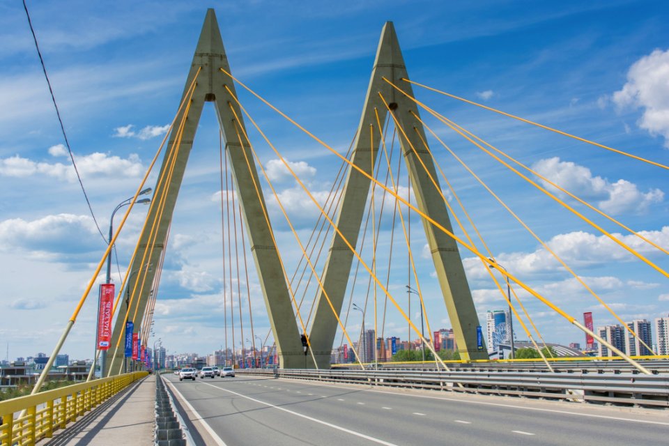 Bridge, Cable Stayed Bridge, Landmark, Sky