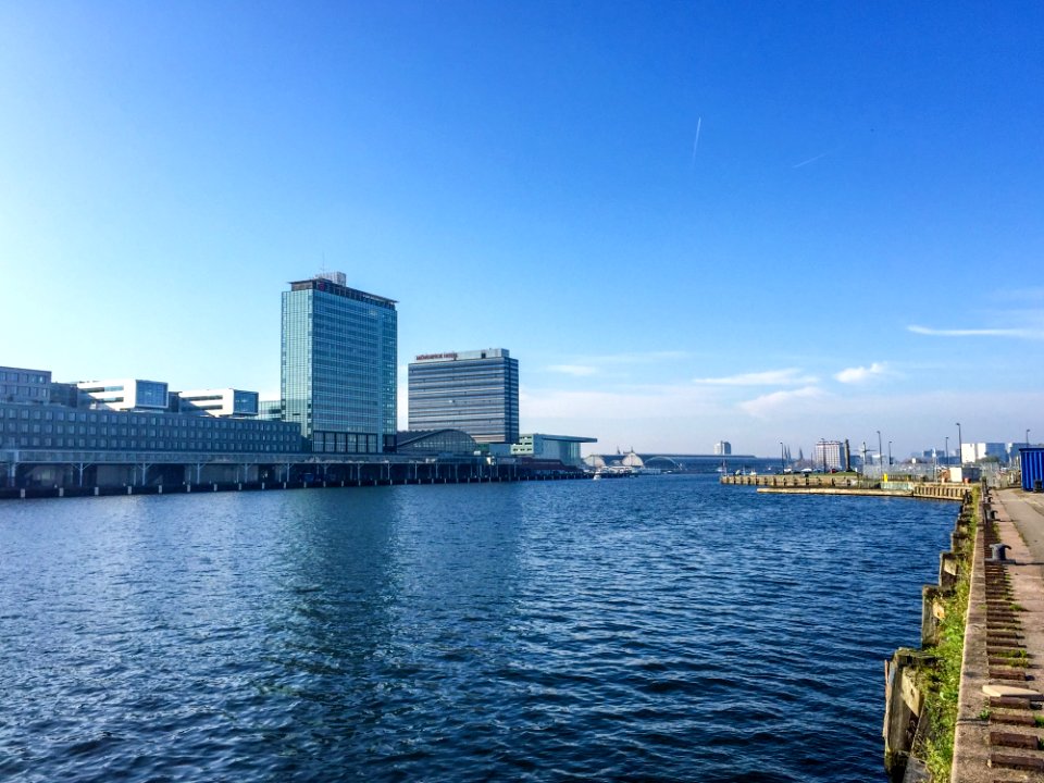 Waterway, Skyline, Sky, City