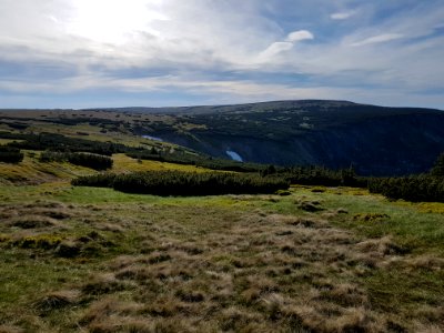 Highland, Sky, Hill, Grassland photo