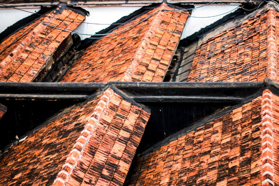 Brickwork Brick Roof Wall photo