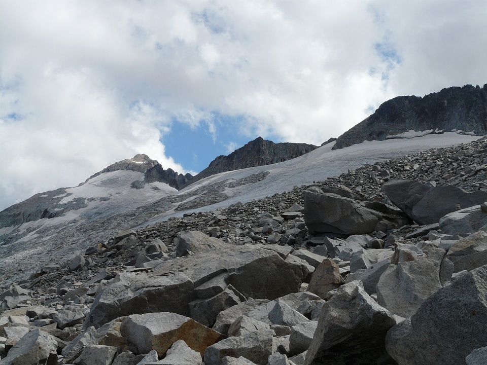 Scree pyrenees mountains